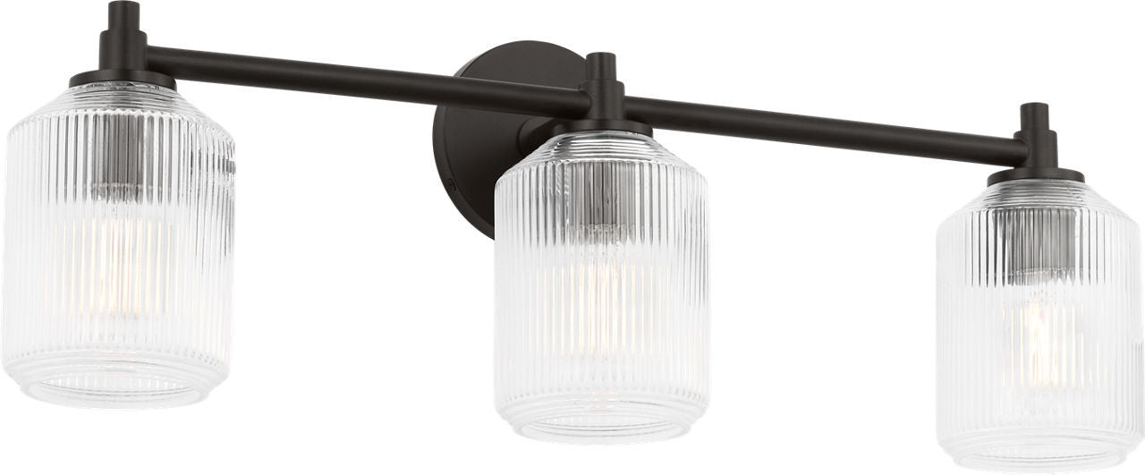 Visual Comfort Studio - CV1093AI - Three Light Bath - Barstow - Aged Iroged Iron