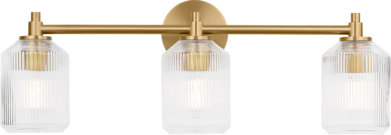 Visual Comfort Studio - CV1093BBS - Three Light Bath - Barstow - Burnished Brass/Burnished Brass