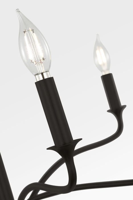 Visual Comfort Studio - AC1226AI - Six Light Chandelier - Chatsworth - Aged Iroged Iron