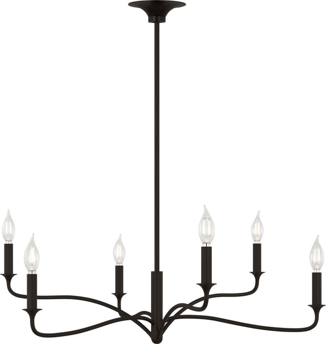 Visual Comfort Studio - AC1226AI - Six Light Chandelier - Chatsworth - Aged Iroged Iron