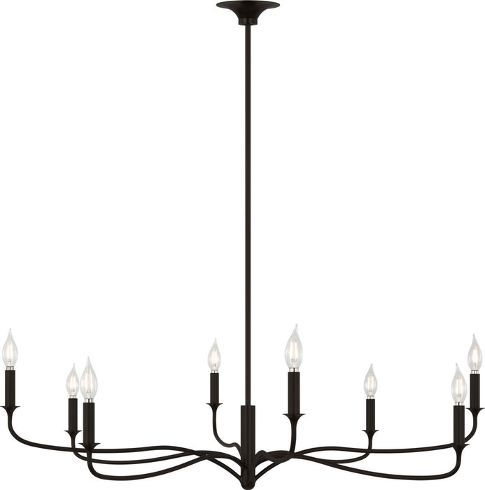 Visual Comfort Studio - AC1218AI - Eight Light Chandelier - Chatsworth - Aged Iroged Iron