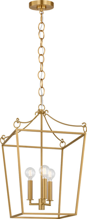 Visual Comfort Studio - KSC1183BBS - Three Light Lantern - Carlyle - Burnished Brass/Burnished Brass