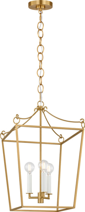Visual Comfort Studio - KSC1183BBS - Three Light Lantern - Carlyle - Burnished Brass/Burnished Brass