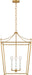 Visual Comfort Studio - KSC1174BBS - Four Light Lantern - Carlyle - Burnished Brass/Burnished Brass