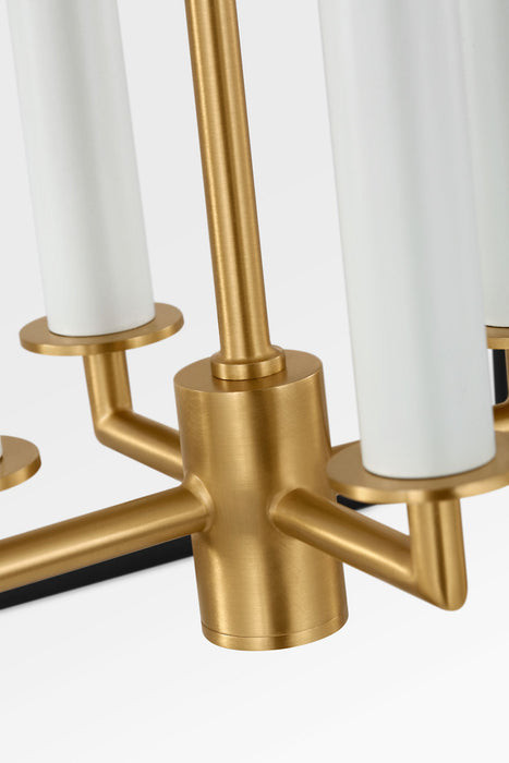 Visual Comfort Studio - KSC1174MBK - Four Light Lantern - Carlyle - Midnight Black/Burnished Brass