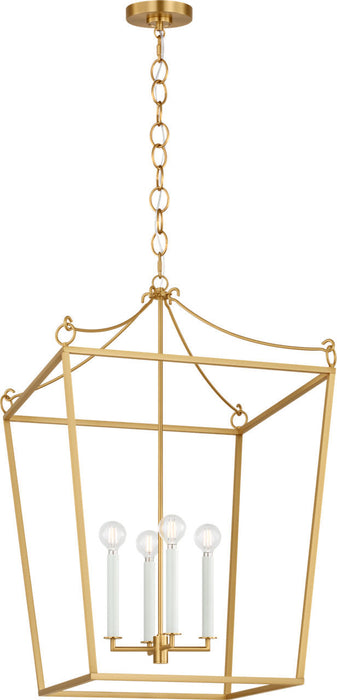 Visual Comfort Studio - KSC1194BBS - Four Light Lantern - Carlyle - Burnished Brass/Burnished Brass