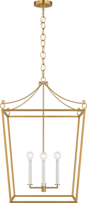 Visual Comfort Studio - KSC1194BBS - Four Light Lantern - Carlyle - Burnished Brass/Burnished Brass