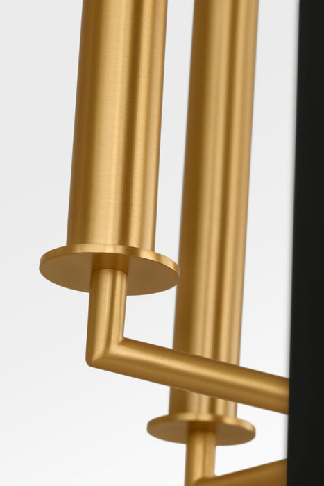 Visual Comfort Studio - KSC1194MBK - Four Light Lantern - Carlyle - Midnight Black/Burnished Brass