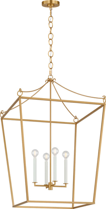 Visual Comfort Studio - KSC1204BBS - Four Light Lantern - Carlyle - Burnished Brass/Burnished Brass