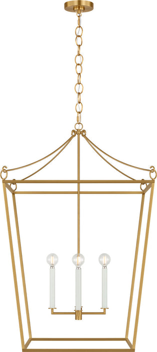 Visual Comfort Studio - KSC1204BBS - Four Light Lantern - Carlyle - Burnished Brass/Burnished Brass