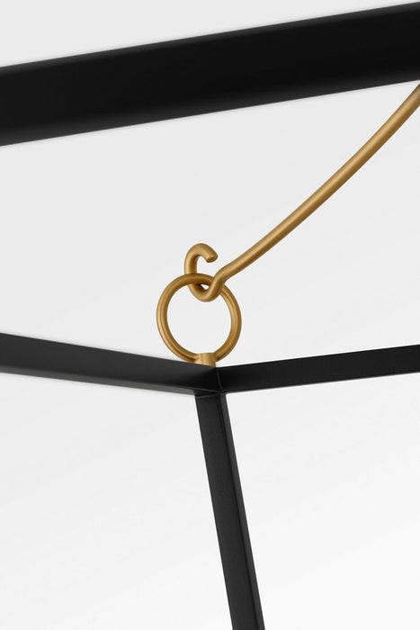 Visual Comfort Studio - KSC1204MBK - Four Light Lantern - Carlyle - Midnight Black/Burnished Brass