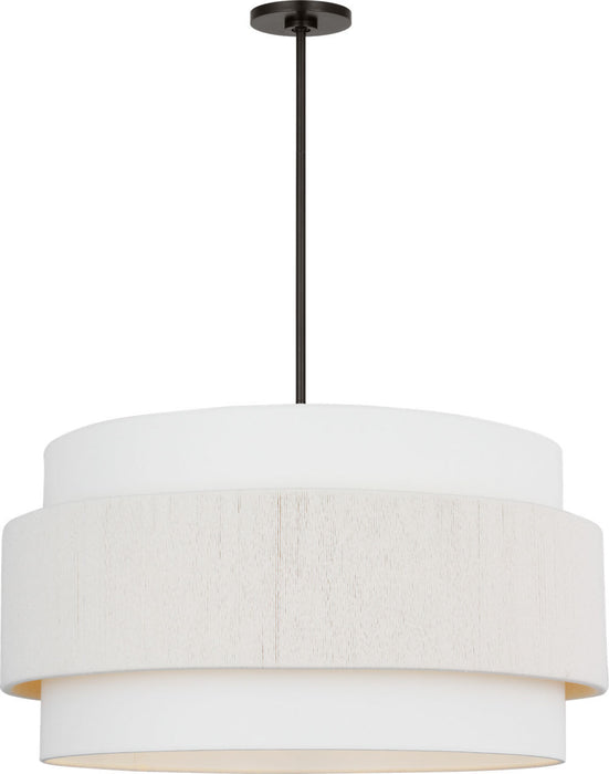 Visual Comfort Studio - EP1196AI - Six Light Hanging Shade - Belaro - Aged Iroged Iron
