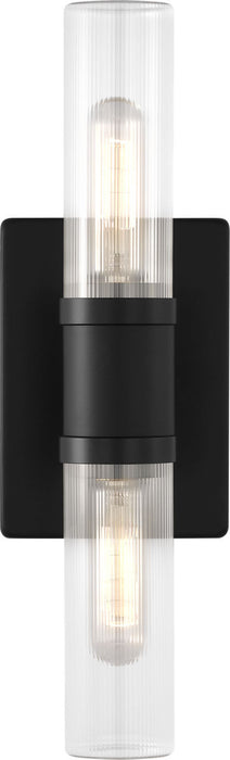 Visual Comfort Studio - 4465002CF-112 - Two Light Vanity - Keaton - Midnight Black/Midnight Black