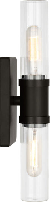 Visual Comfort Studio - 4465002CF-112 - Two Light Vanity - Keaton - Midnight Black/Midnight Black