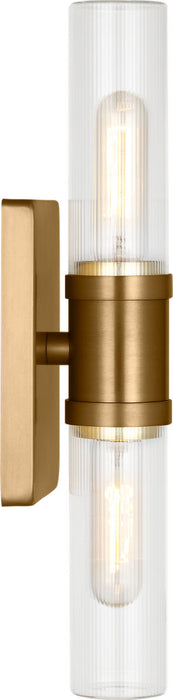 Visual Comfort Studio - 4465002CF-848 - Two Light Vanity - Keaton - Satin Brass/Satin Brass