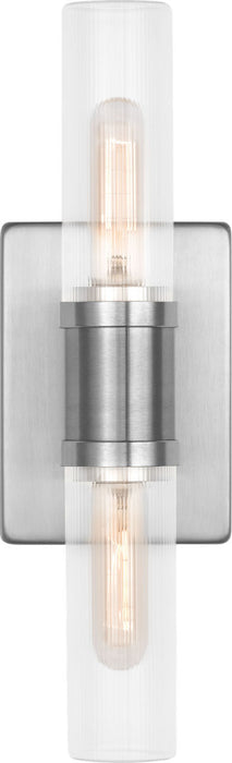 Visual Comfort Studio - 4465002CF-962 - Two Light Vanity - Keaton - Brushed Nickel/Brushed Nickel