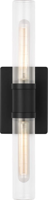 Visual Comfort Studio - 4565002CF-112 - Two Light Vanity - Keaton - Midnight Black/Midnight Black