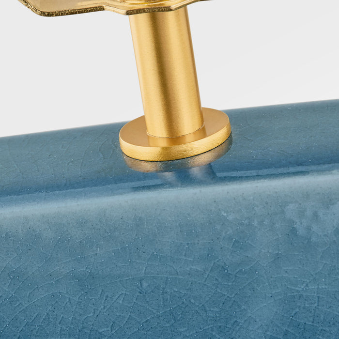 Visual Comfort Studio - HT1161DOC - One Light Table Lamp - Pente - Deep Ocean Crackle/Deep Ocean Crackle