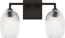Visual Comfort Studio - HV1002AI - Two Light Bath - Serafina - Aged Iroged Iron