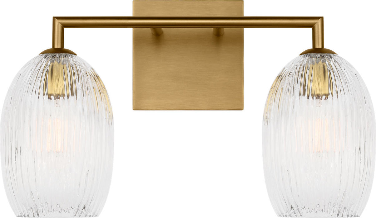 Visual Comfort Studio - HV1002BBS - Two Light Bath - Serafina - Burnished Brass/Burnished Brass