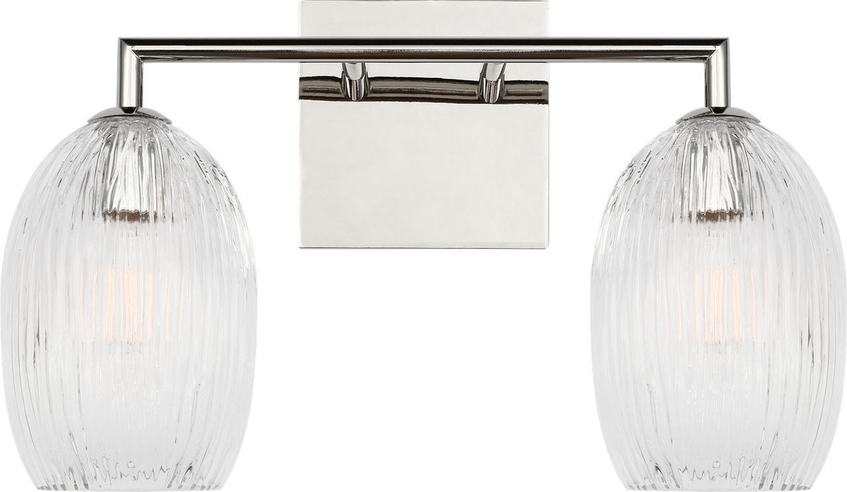 Visual Comfort Studio - HV1002PN - Two Light Bath - Serafina - Polished Nickel/Polished Nickel