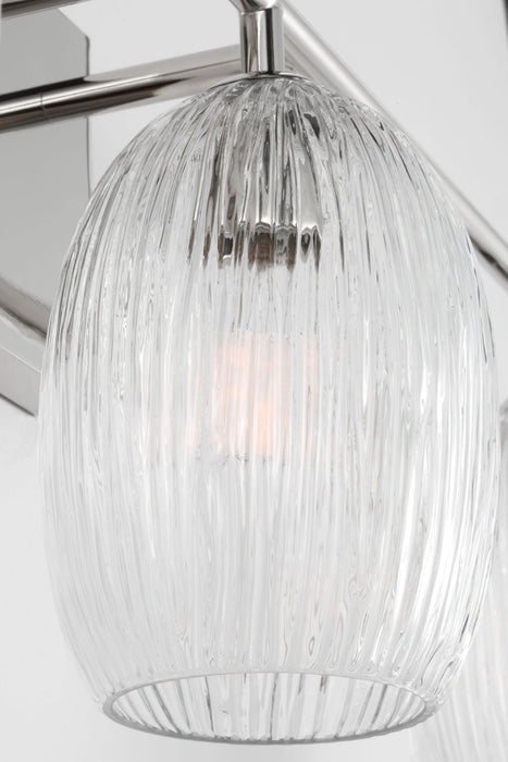 Visual Comfort Studio - HV1003PN - Three Light Bath - Serafina - Polished Nickel/Polished Nickel