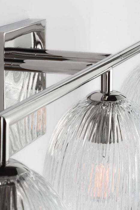 Visual Comfort Studio - HV1003PN - Three Light Bath - Serafina - Polished Nickel/Polished Nickel