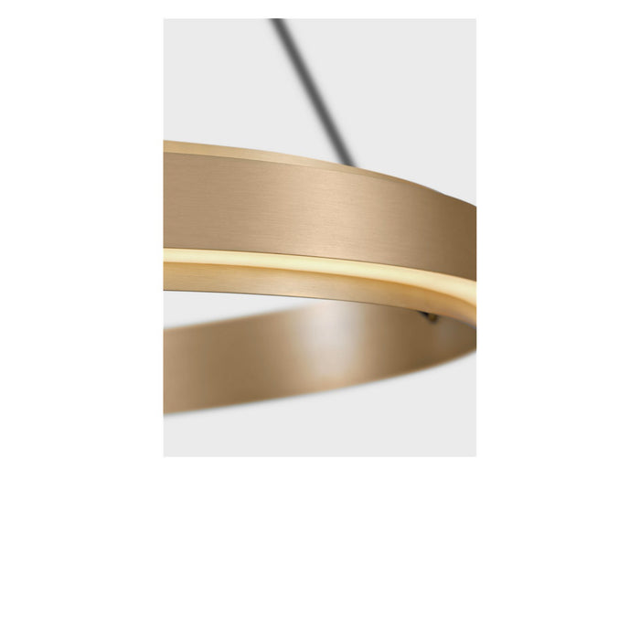 Generation Lighting - GLC1891SB - LED Chandelier - Aro - Satin Brass