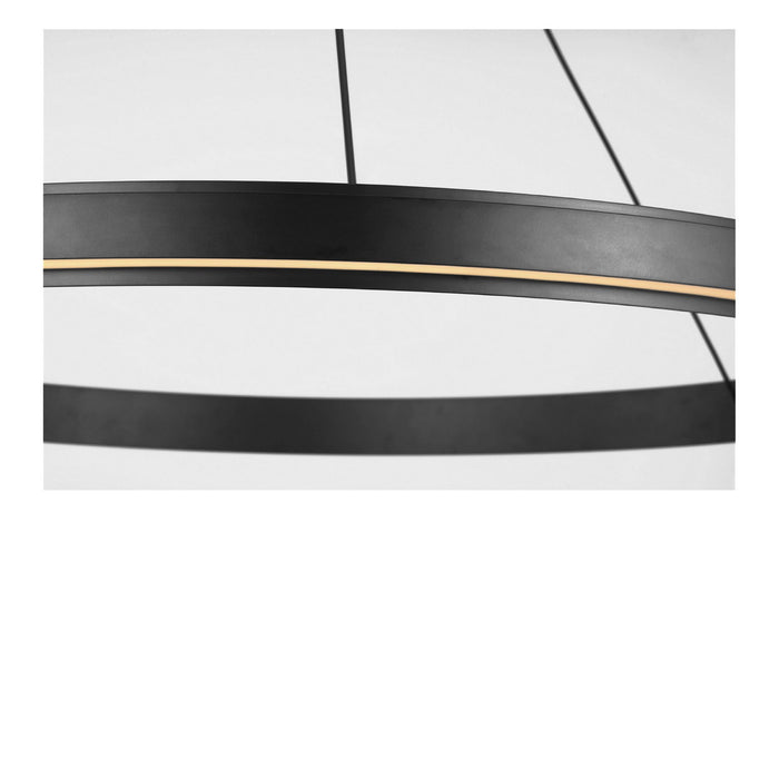 Generation Lighting - GLC1901MBK - LED Chandelier - Aro - Midnight Black