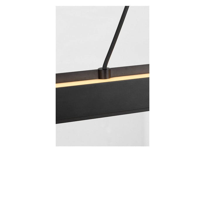 Generation Lighting - GLC1911MBK - Linear Chandelier - Aro - Midnight Black