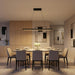 Generation Lighting - GLC1911MBK - Linear Chandelier - Aro - Midnight Black