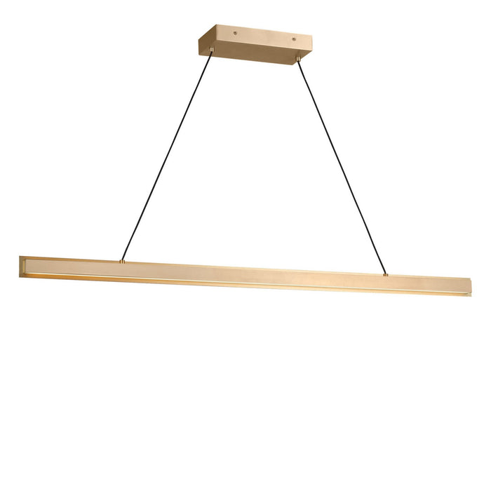 Generation Lighting - GLC1911SB - Linear Chandelier - Aro - Satin Brass