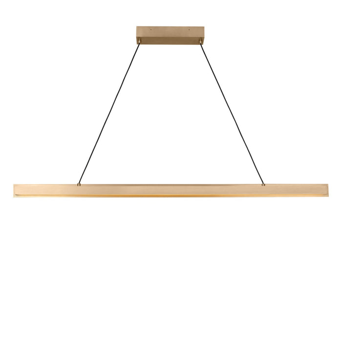 Generation Lighting - GLC1911SB - Linear Chandelier - Aro - Satin Brass