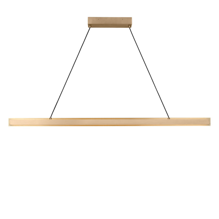 Generation Lighting - GLC1911SB - Linear Chandelier - Aro - Satin Brass