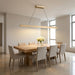 Generation Lighting - GLC1911SB - Linear Chandelier - Aro - Satin Brass