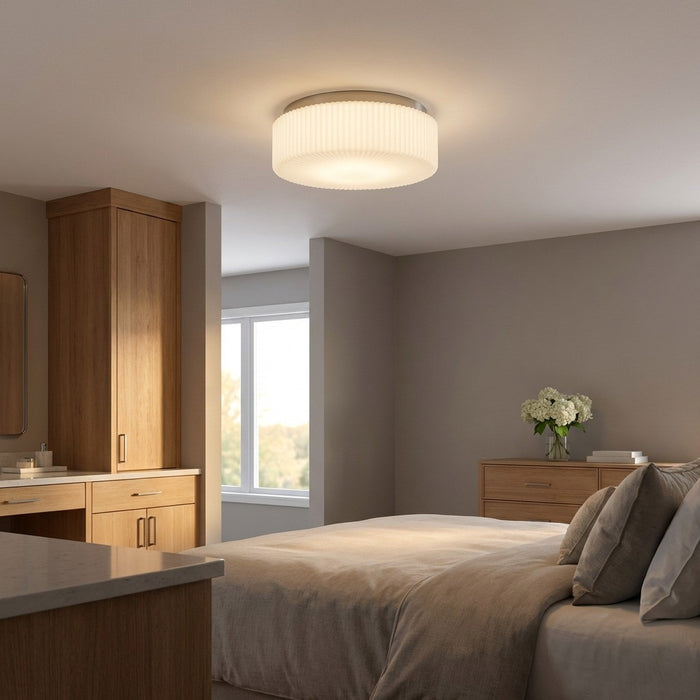 Generation Lighting - GLF1992BNE - Two Light Flush Mount - Axira - Brushed Nickel