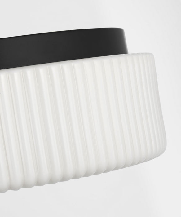 Generation Lighting - GLF1992MBK - Two Light Flush Mount - Axira - Midnight Black