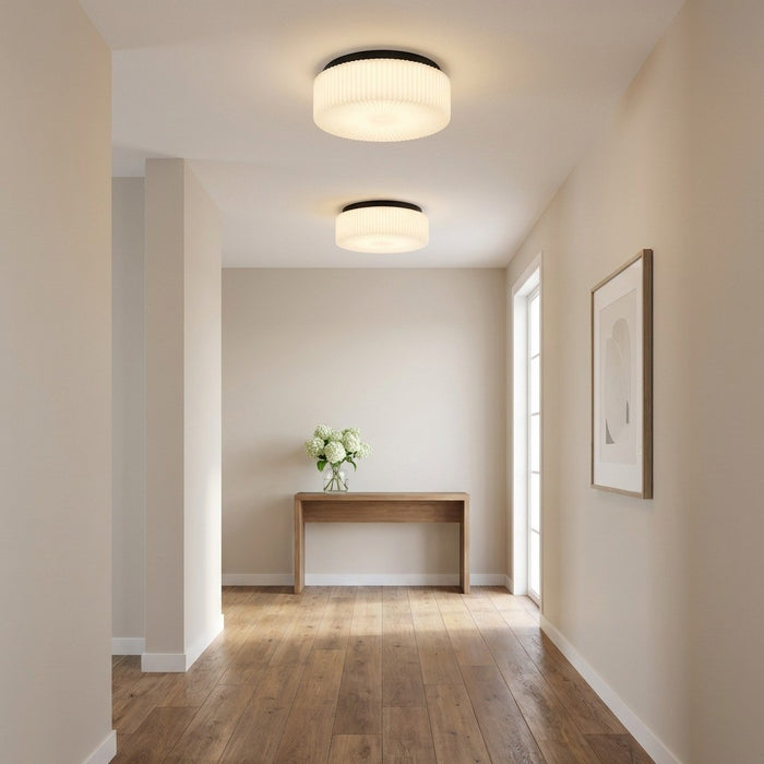 Generation Lighting - GLF1992MBK - Two Light Flush Mount - Axira - Midnight Black