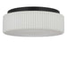 Generation Lighting - GLF1992MBKE - Two Light Flush Mount - Axira - Midnight Black