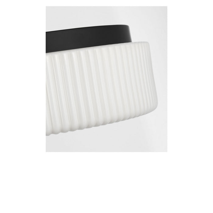 Generation Lighting - GLF1992MBKE - Two Light Flush Mount - Axira - Midnight Black