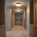Generation Lighting - GLF1992MBKE - Two Light Flush Mount - Axira - Midnight Black