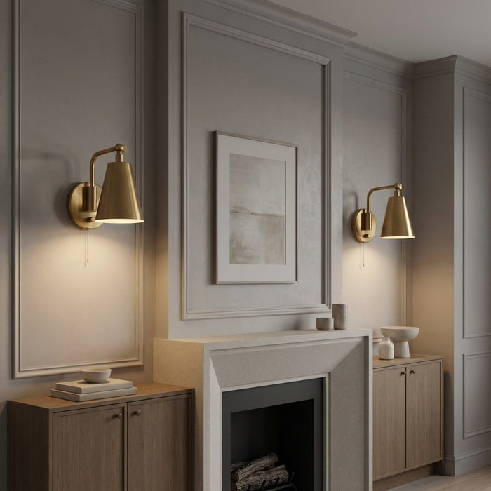 Generation Lighting - GLW2001BN - One Light Wall Sconce - Drae - Brushed Nickel