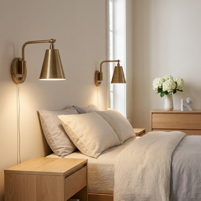 Generation Lighting - GLW2001SBE - One Light Wall Sconce - Drae - Satin Brass