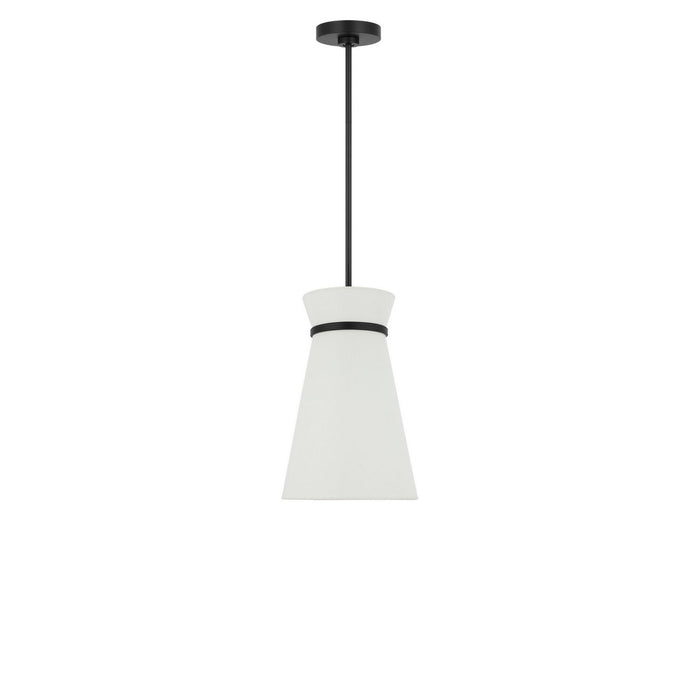 Generation Lighting - GLP1751MBK - One Light Pendant - Fynn - Midnight Black
