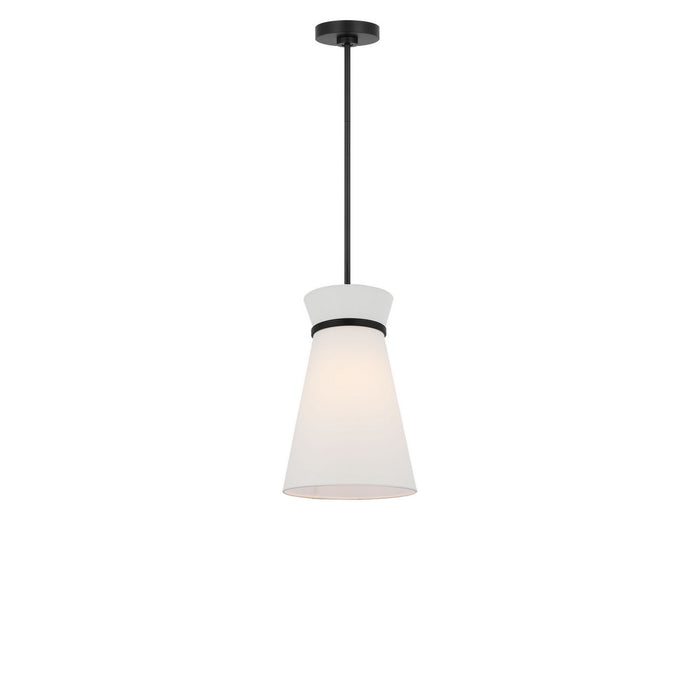 Generation Lighting - GLP1751MBK - One Light Pendant - Fynn - Midnight Black