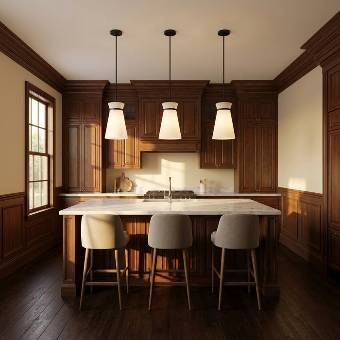 Generation Lighting - GLP1751MBKE - One Light Pendant - Fynn - Midnight Black