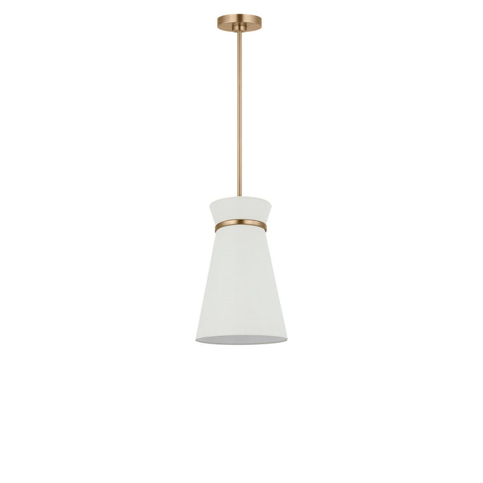 Generation Lighting - GLP1751SB - One Light Pendant - Fynn - Satin Brass