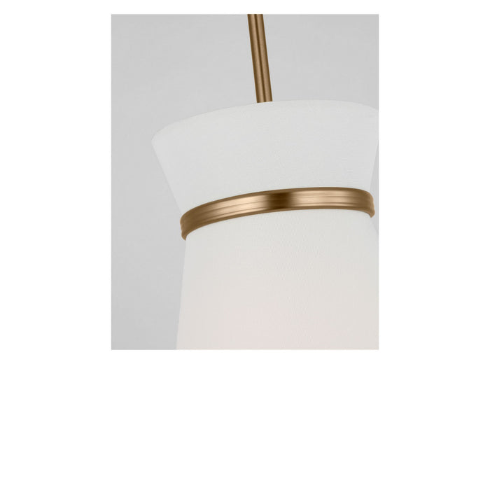 Generation Lighting - GLP1751SBE - One Light Pendant - Fynn - Satin Brass