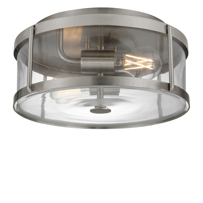 Generation Lighting - GLF1732BN - Two Light Flush Mount - Lumra - Brushed Nickel