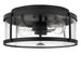 Generation Lighting - GLF1732MBK - Two Light Flush Mount - Lumra - Midnight Black